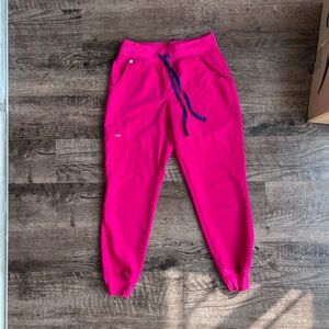 Figs Bright Pink Scrub Pants Technical Collection